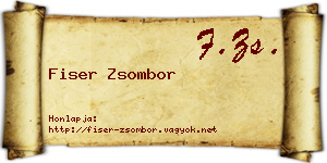 Fiser Zsombor névjegykártya